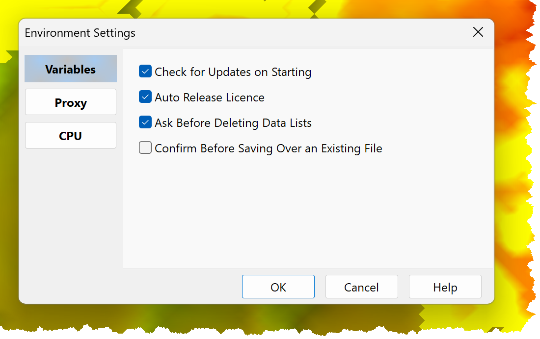 dlgEnvironmentSettingsBaseVariables